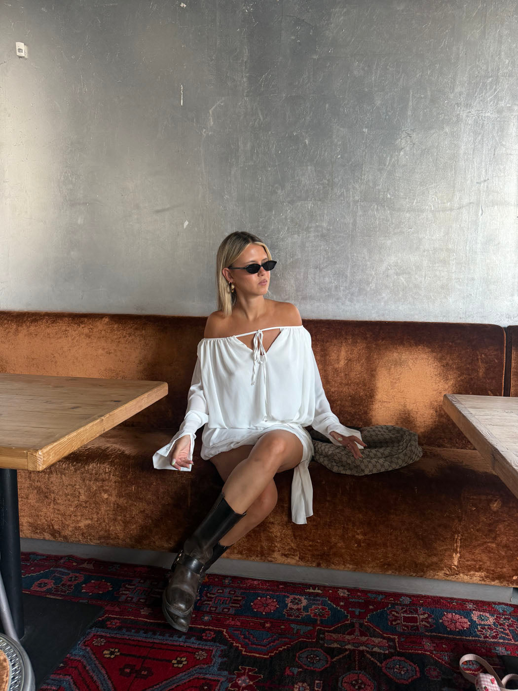 aveline off the shoulder dress Aveline A-line Princess Wedding Dress With Off-shoulder Sleeves and Deep Neckline Custom Size Bridal Gown