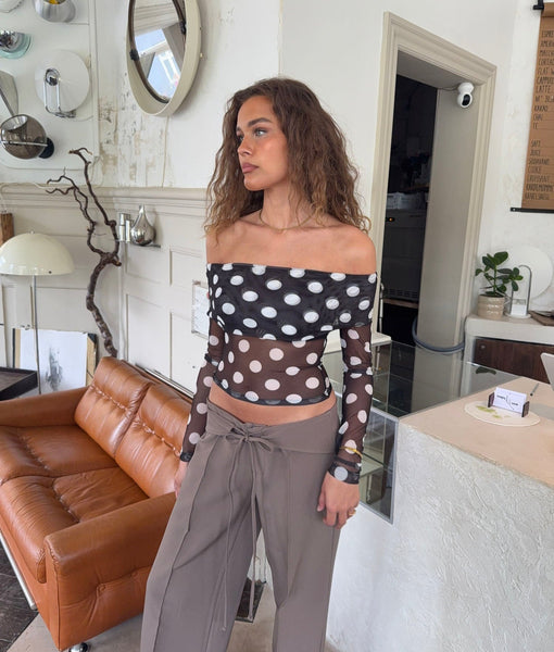 theredthread S dot off shoulder tops the redthread S strap off