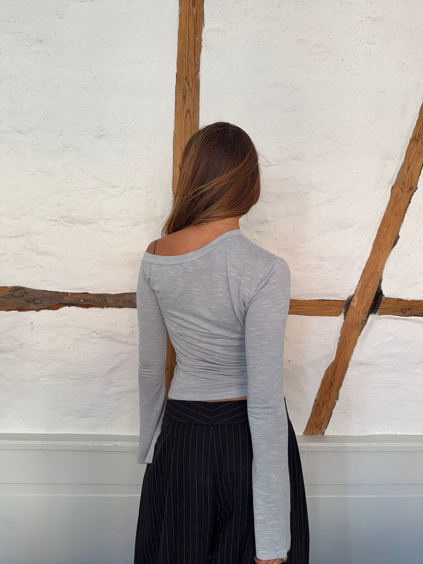 Aven one shoulder - Light grey