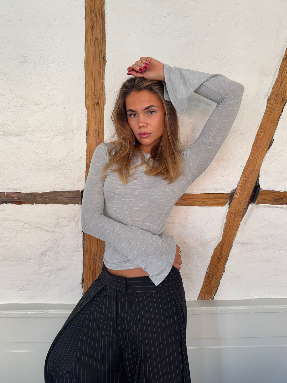 Aven one shoulder - Light grey