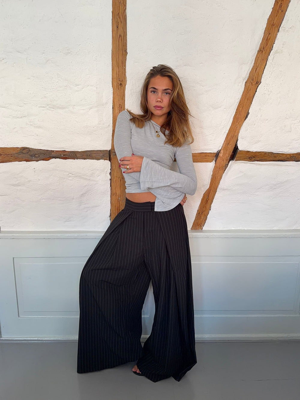 Aven one shoulder - Light grey