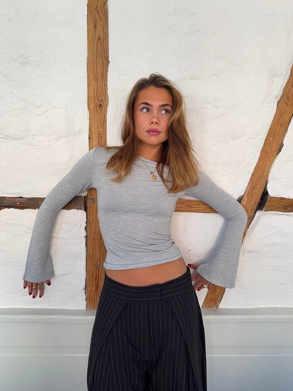 Aven one shoulder - Light grey