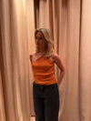 Cathie one shoulder top - Orange