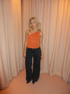 Cathie one shoulder top - Orange
