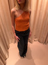 Cathie one shoulder top - Orange