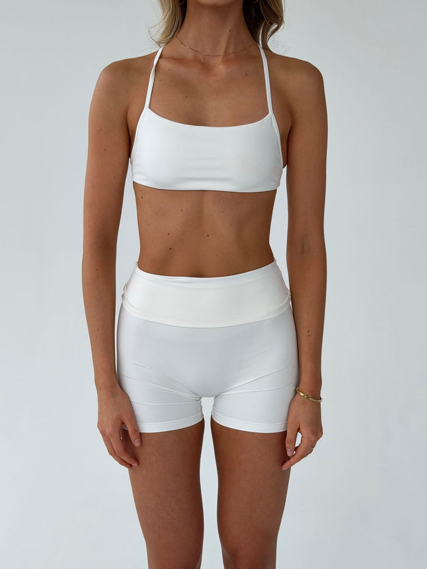 Bonded open back top - Marshmellow