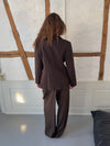 Sonija oversized blazer - Brown
