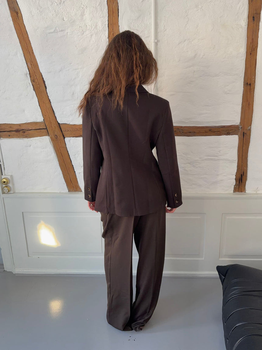 Sonija oversized blazer - Brown