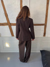 Sonija oversized blazer - Brown