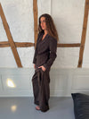 Sonija oversized blazer - Brown