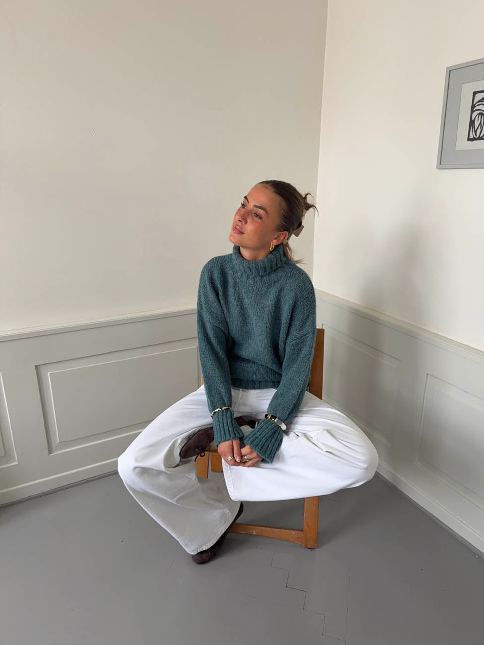 Valdamara oversized turtleneck - Blue