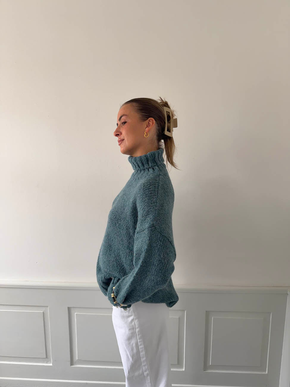 Valdamara oversized turtleneck - Blue