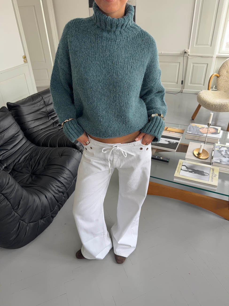 Valdamara oversized turtleneck - Blue