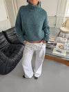 Valdamara oversized turtleneck - Blue