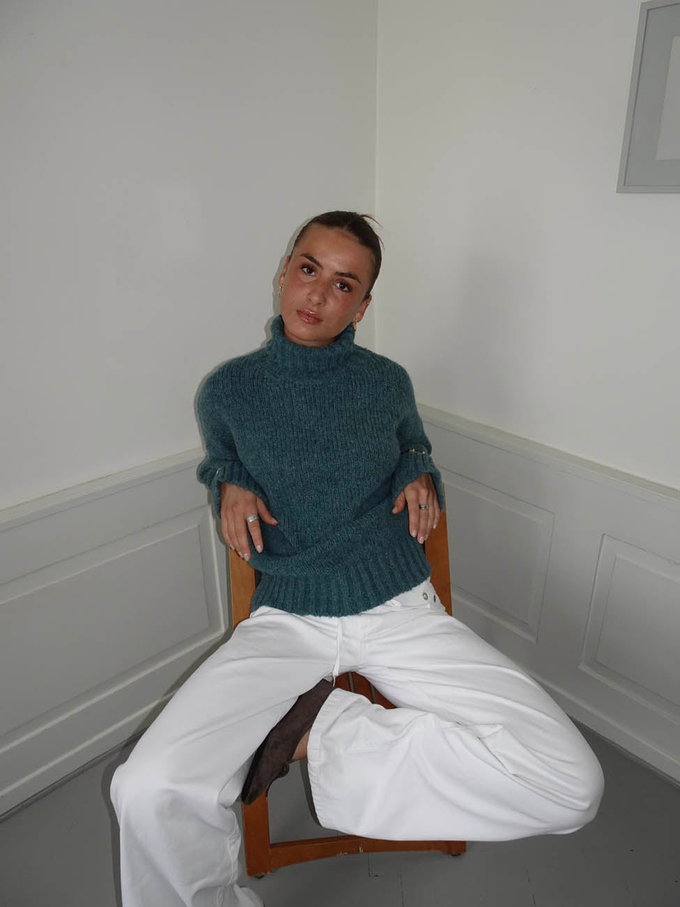 Valdamara oversized turtleneck - Blue