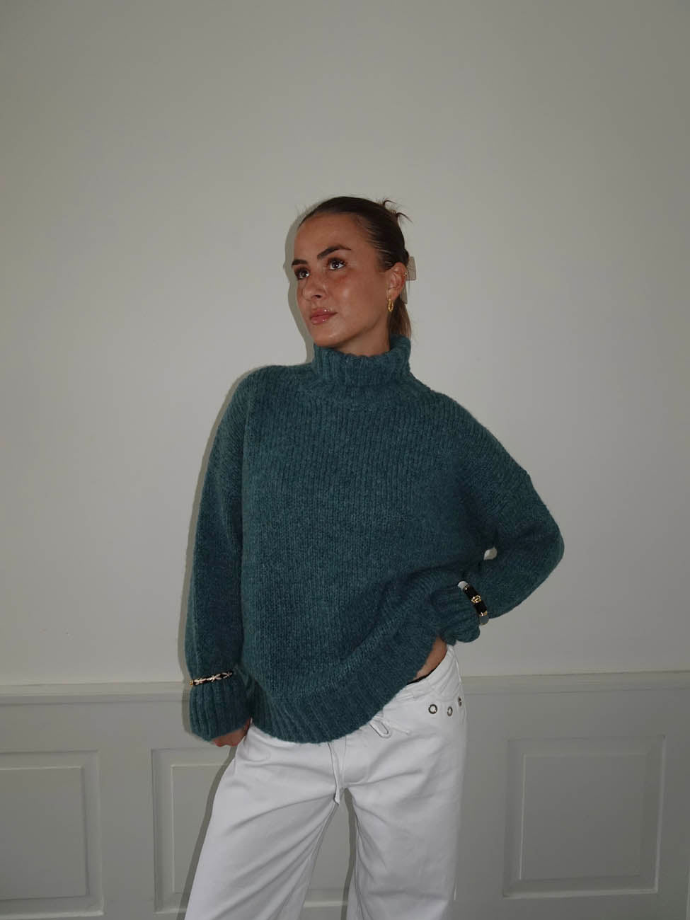 Valdamara oversized turtleneck - Blue