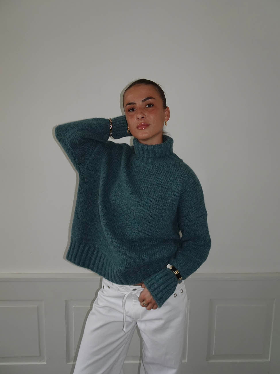 Valdamara oversized turtleneck - Blue