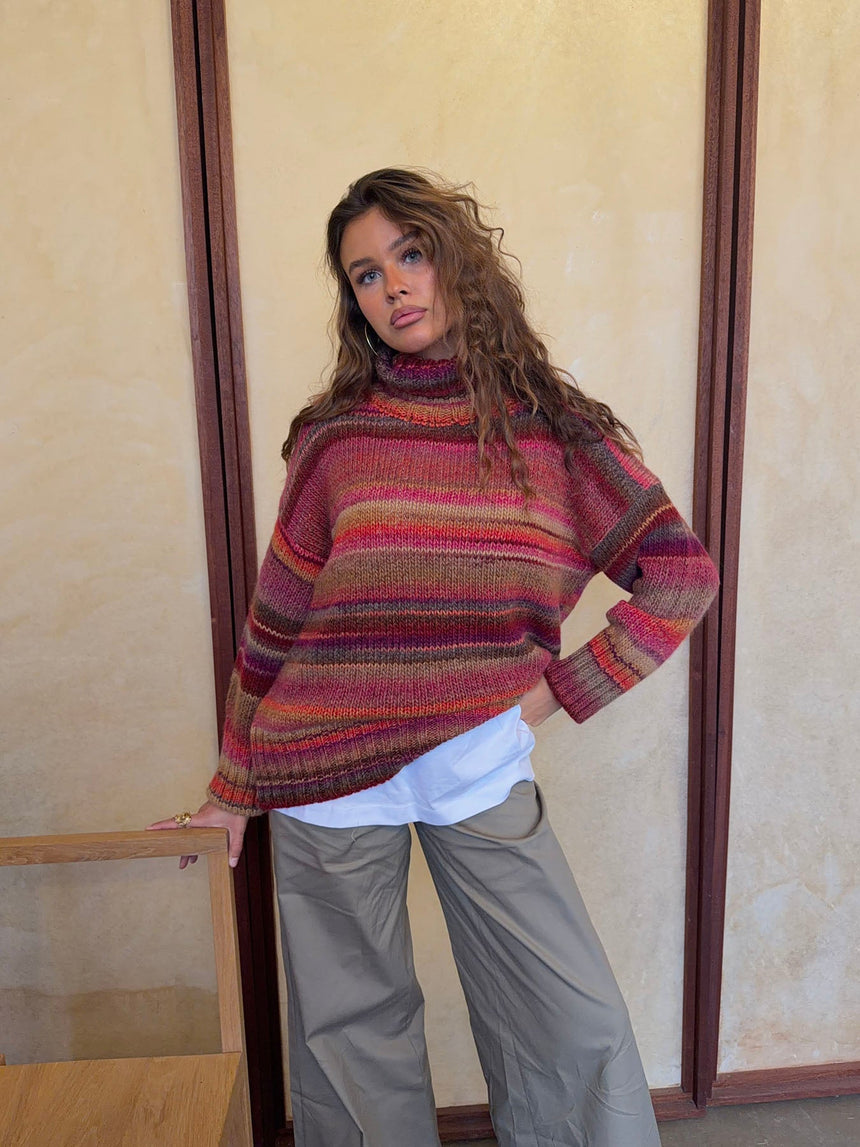 Valdamara oversized turtleneck - Multicolored