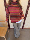 Valdamara oversized turtleneck - Multicolored