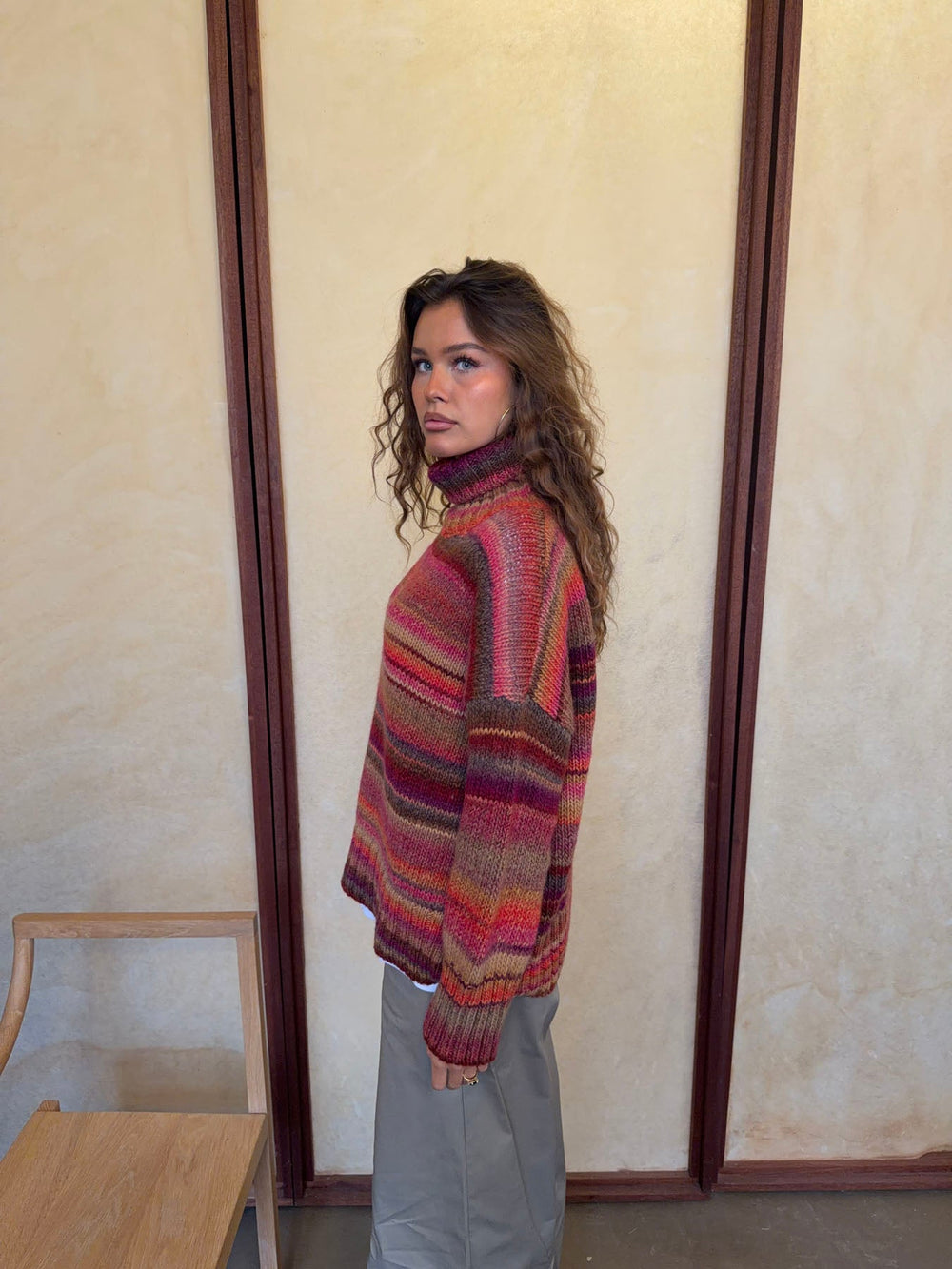 Valdamara oversized turtleneck - Multicolored