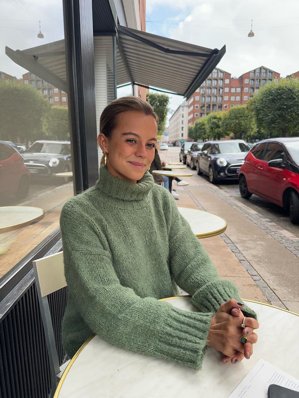 Valdamara oversized turtleneck - Green