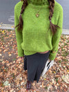 Valdamara oversized turtleneck – Lime Green