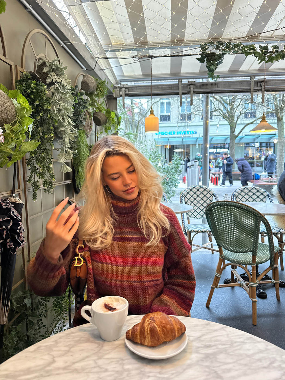 Valdamara oversized turtleneck - Multicolored