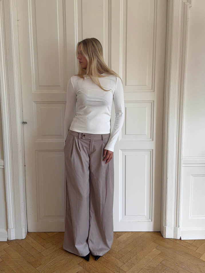 Camilla oversized suit pants - Beige