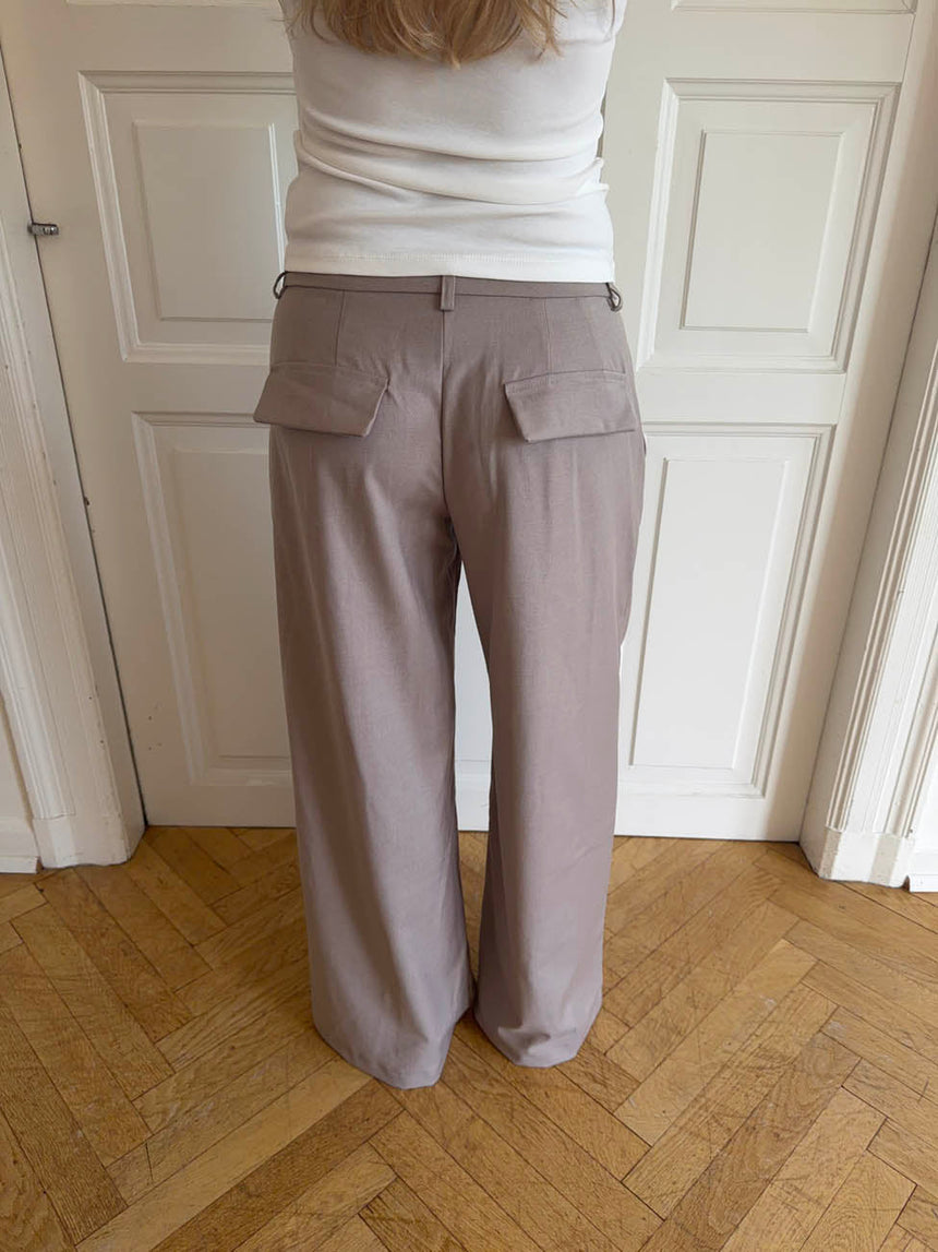 Camilla oversized suit pants - Beige