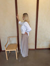 Camilla oversized suit pants - Beige