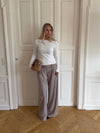 Camilla oversized suit pants - Beige
