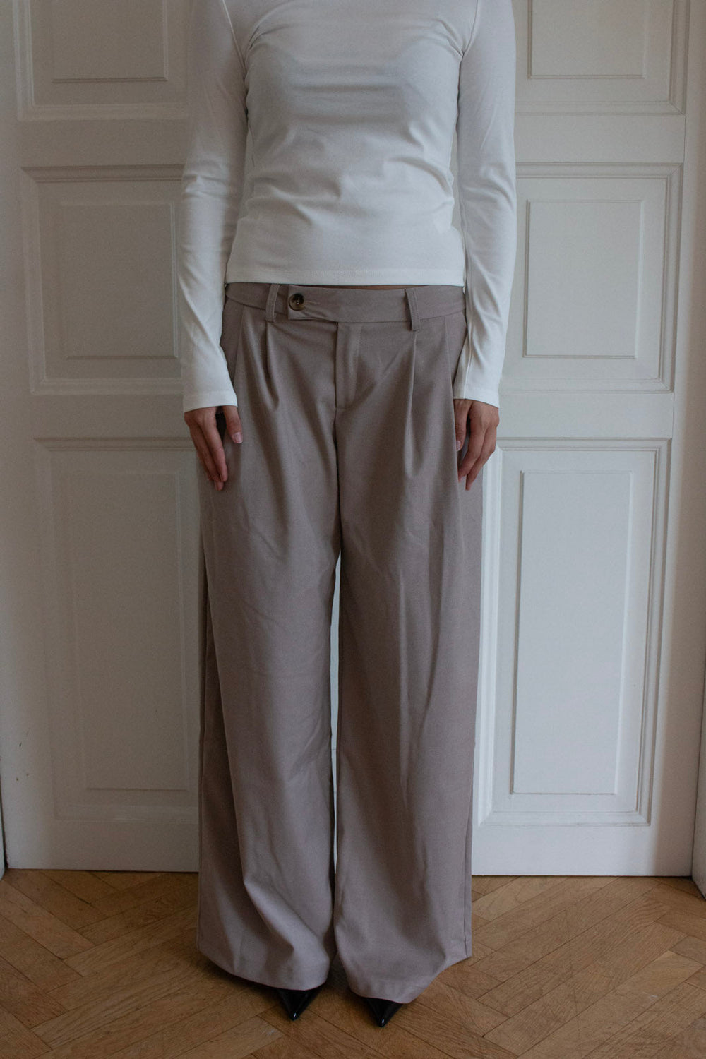 Camilla oversized suit pants - Beige