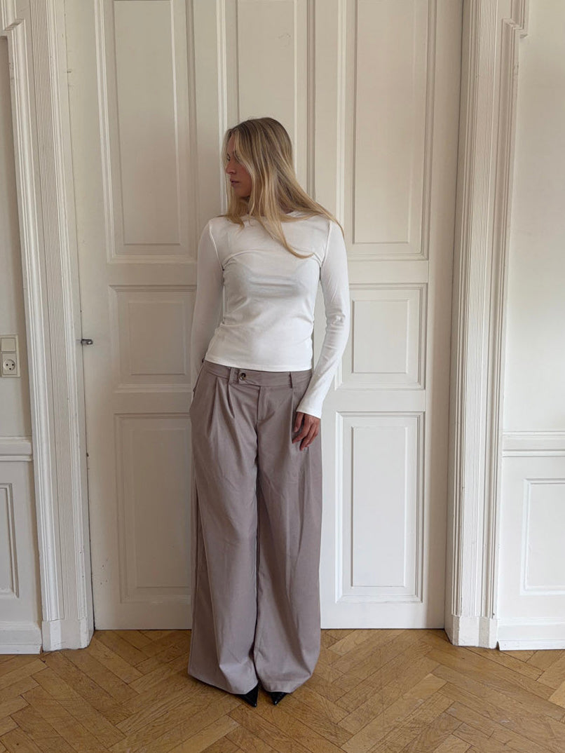 Camilla oversized suit pants - Beige