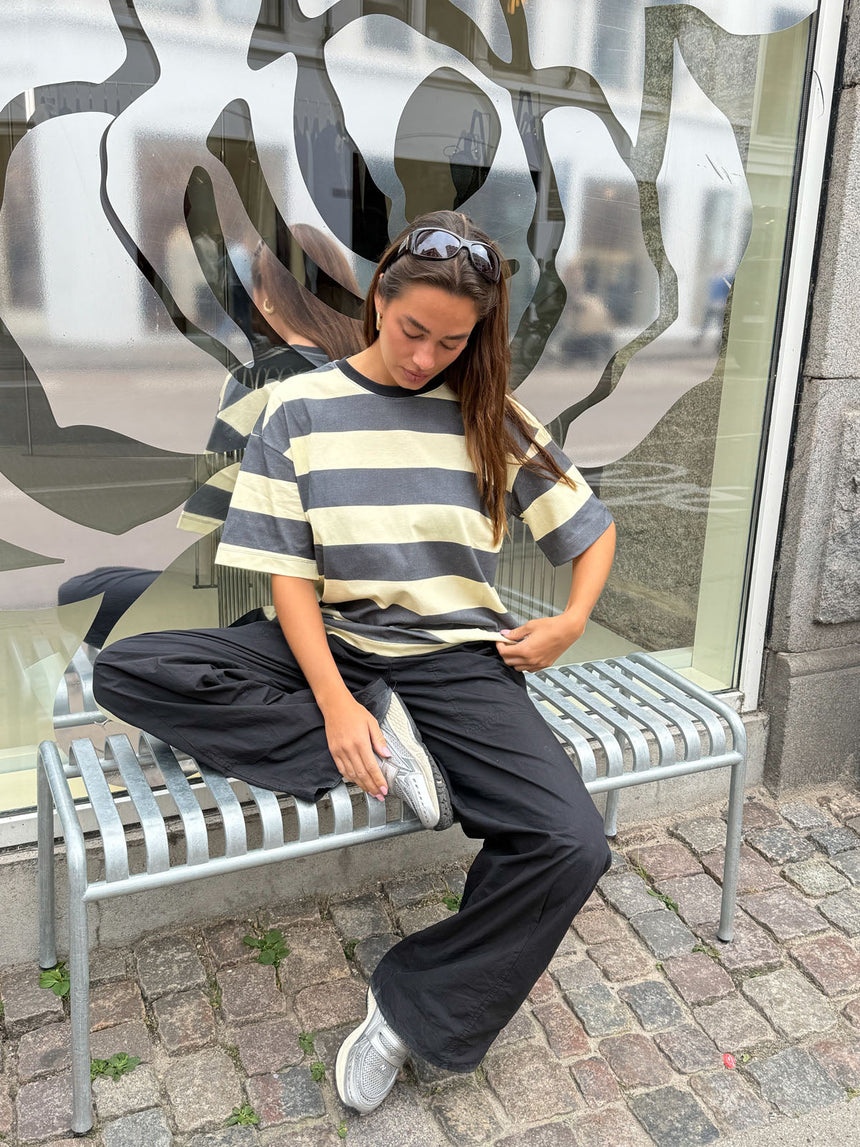 Zinnia oversized t-shirt - Yellow/grey