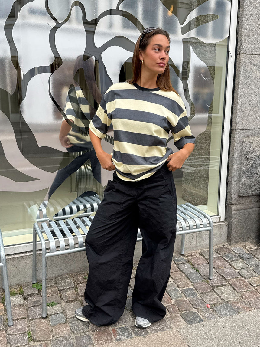 Zinnia oversized t-shirt - Yellow/grey