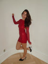 Calinda sequin dress - Red