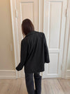 Anine pinstripe blazer/jacket - Black