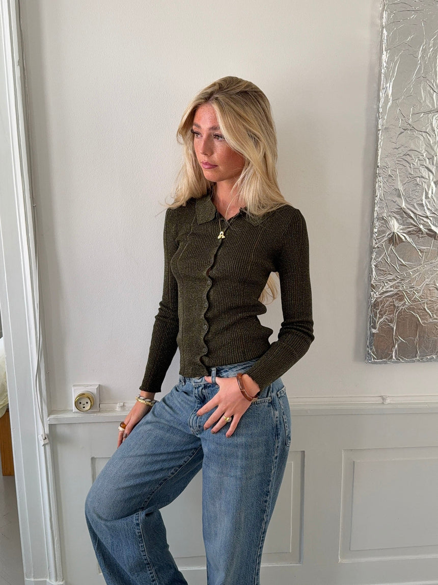 Esmeralda shimmer polo - Khaki