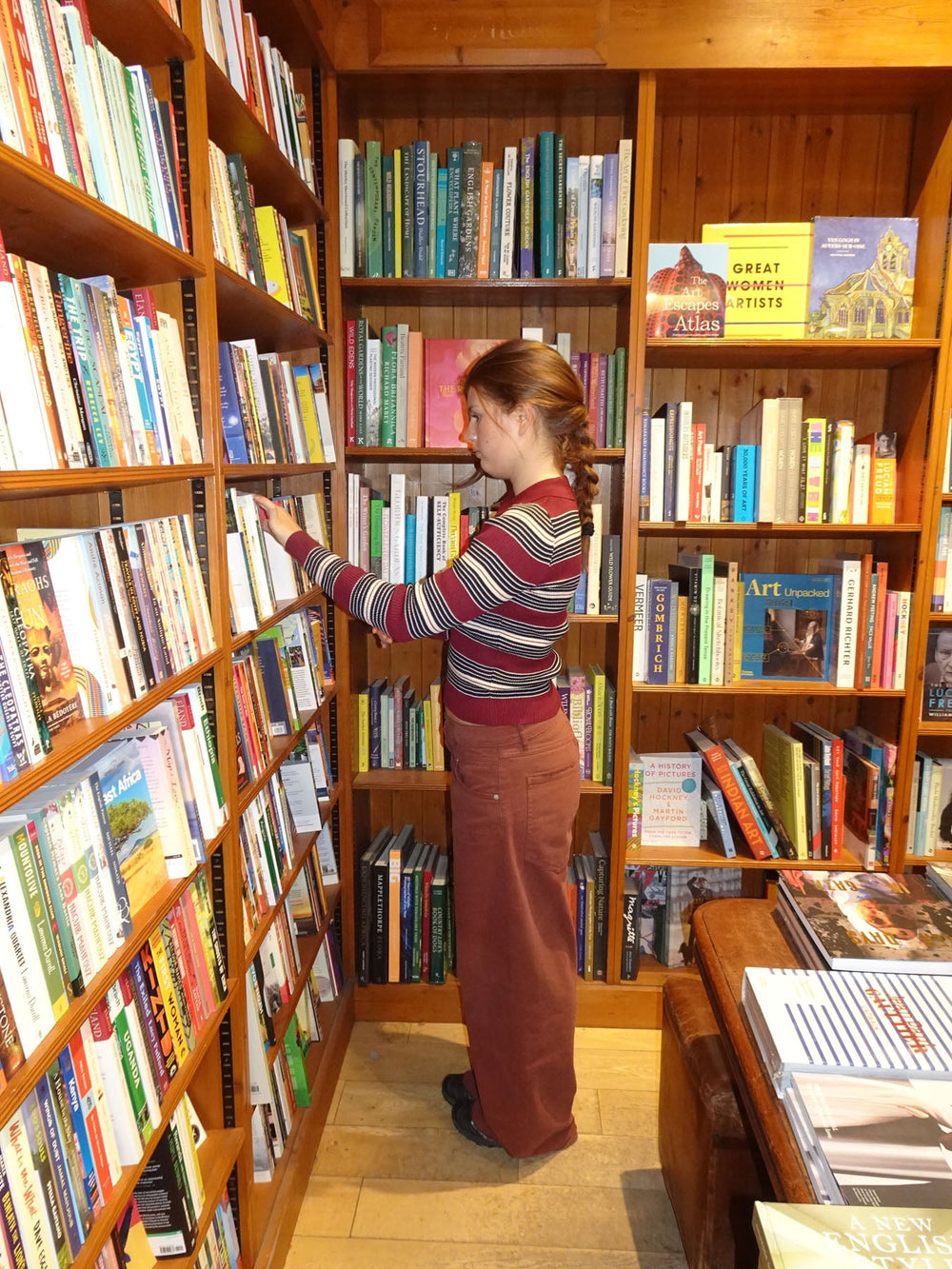 Tilina polo with stripes - Red/beige/navy