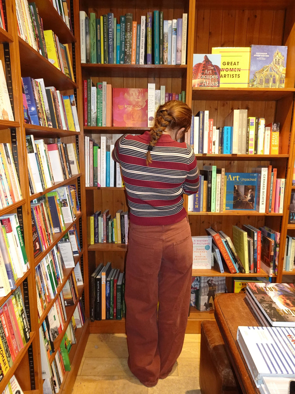 Tilina polo with stripes - Red/beige/navy