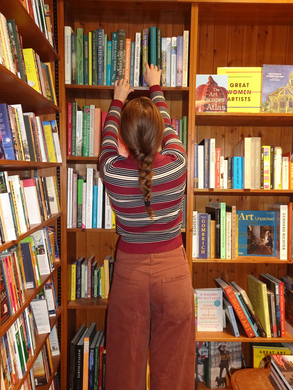 Tilina polo with stripes - Red/beige/navy