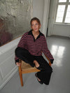 Nova polo with stripes - Red/white/black