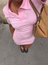 Ellen polo mini dress - Pink