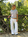 Luca polo with stripes - Blue/red/white