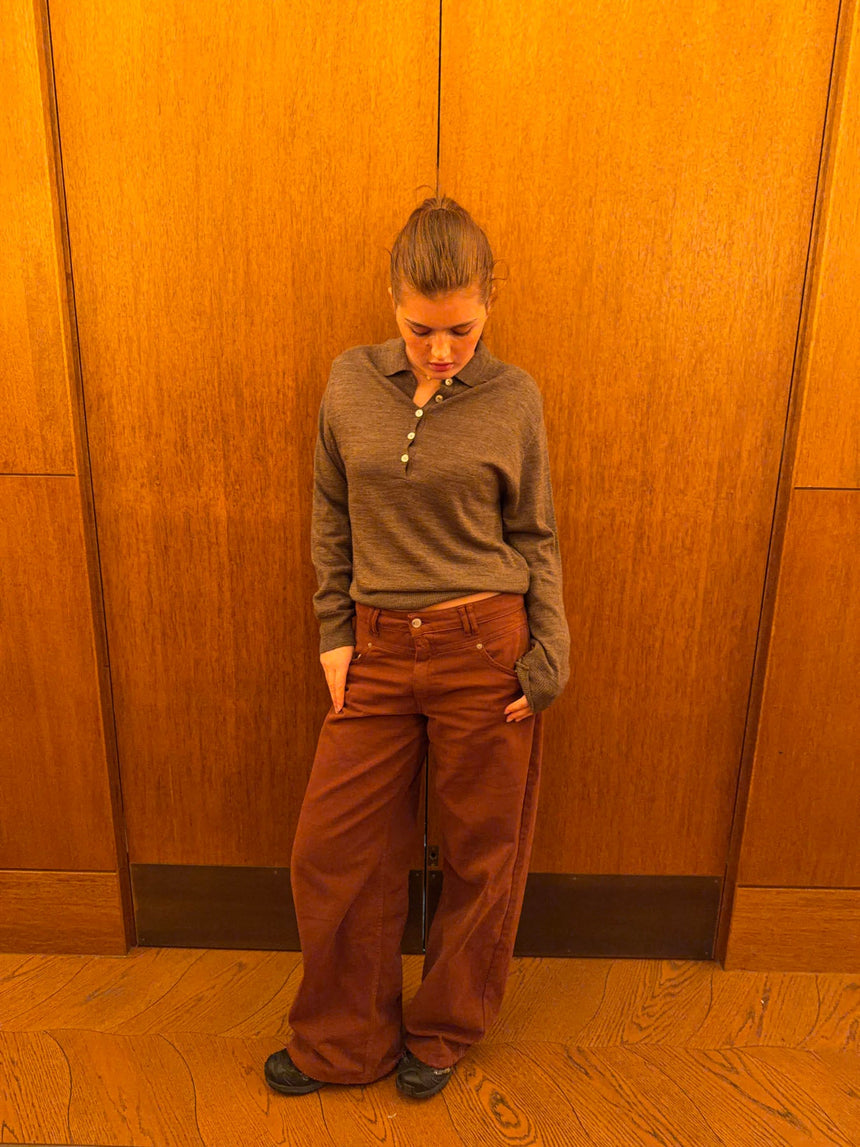 Jajana polo knit - Brown