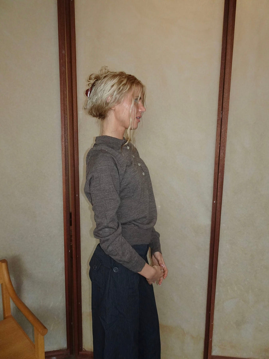 Jajana polo knit - Brown