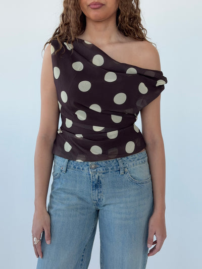 Tops with polkadots