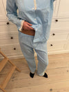 Carol pyjamas set with lace - Light Blue