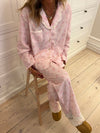 Carol pyjamas set with lace - Pink