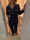 Pinja pyjamas set - Navy/White